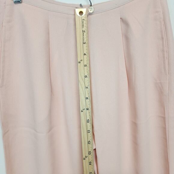 Vtg Campagnie Express Pleated Dress Pants Slacks Size S  28" Light Pink Baggy - Picture 10 of 13